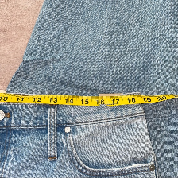 Madewell distressed superwide - leg Jean size 33P/L30/1/2 - Picture 10 of 14